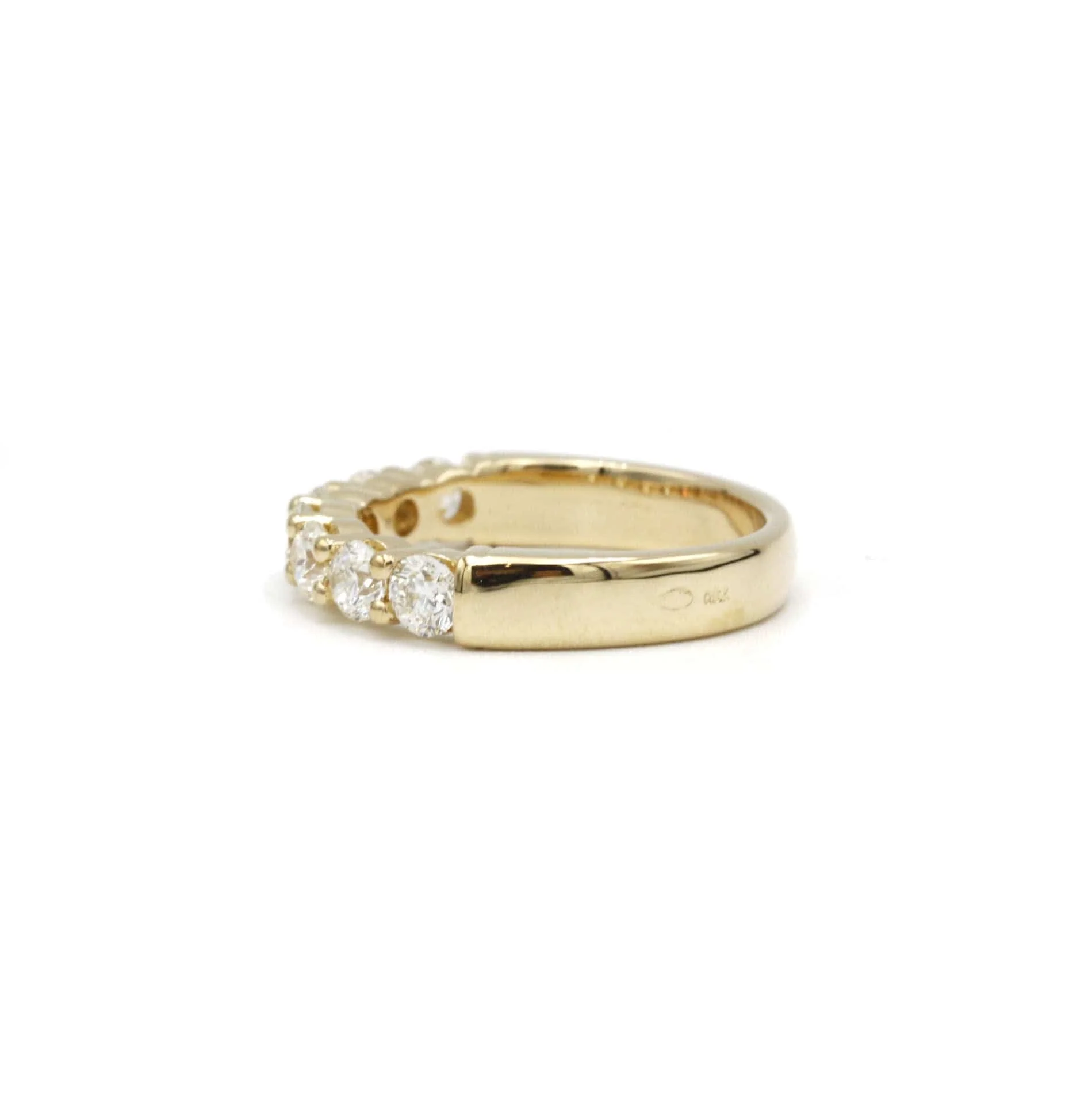 Half-Alliance - yellow gold and diamonds - Image 2