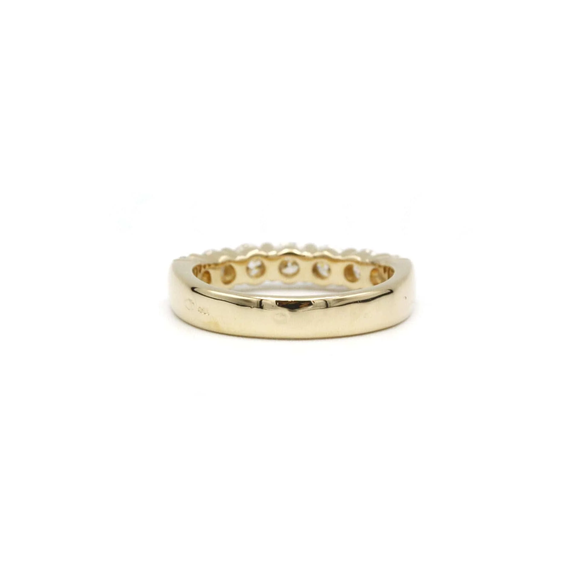 Half-Alliance - yellow gold and diamonds - Image 3