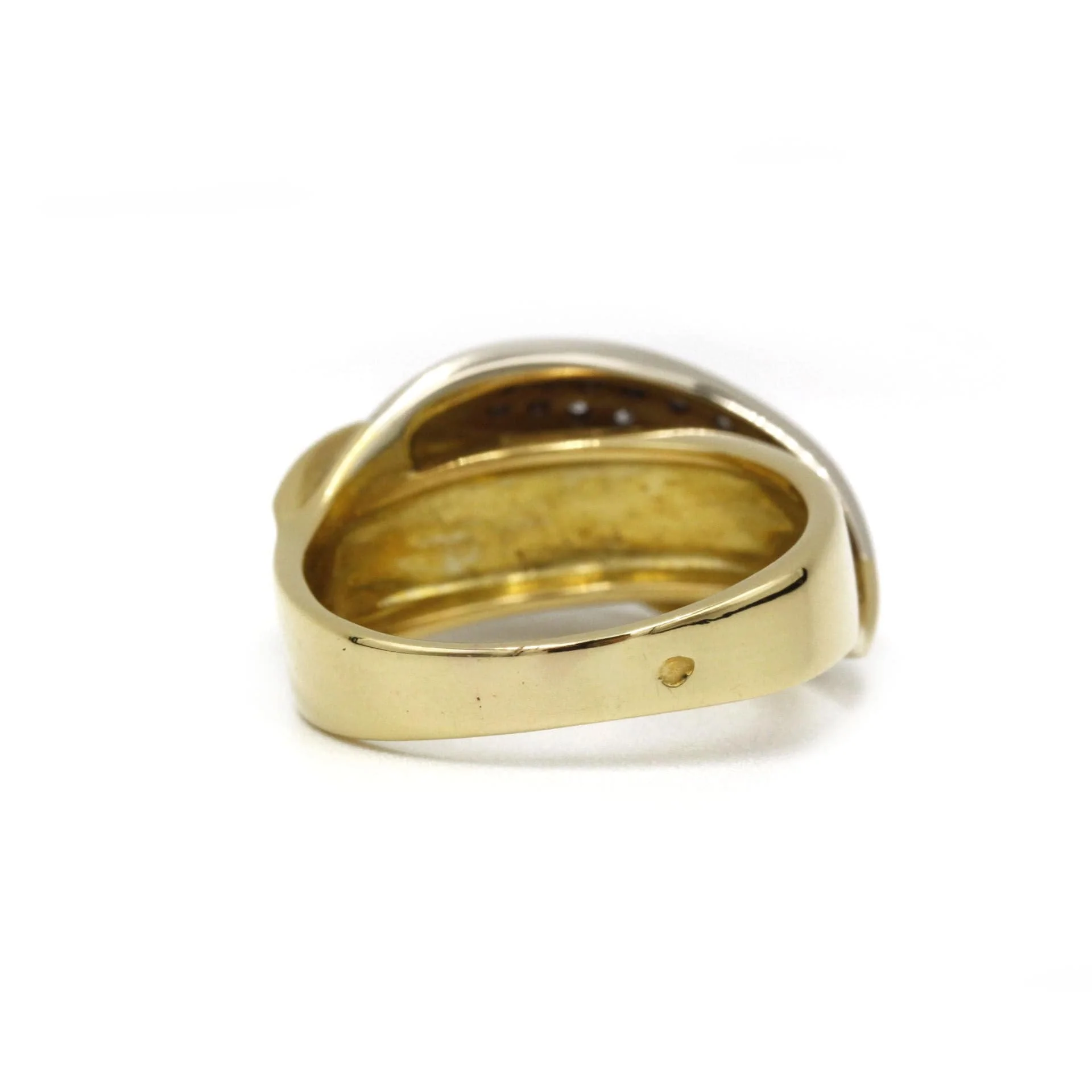 Yellow gold diamond ring - Image 3