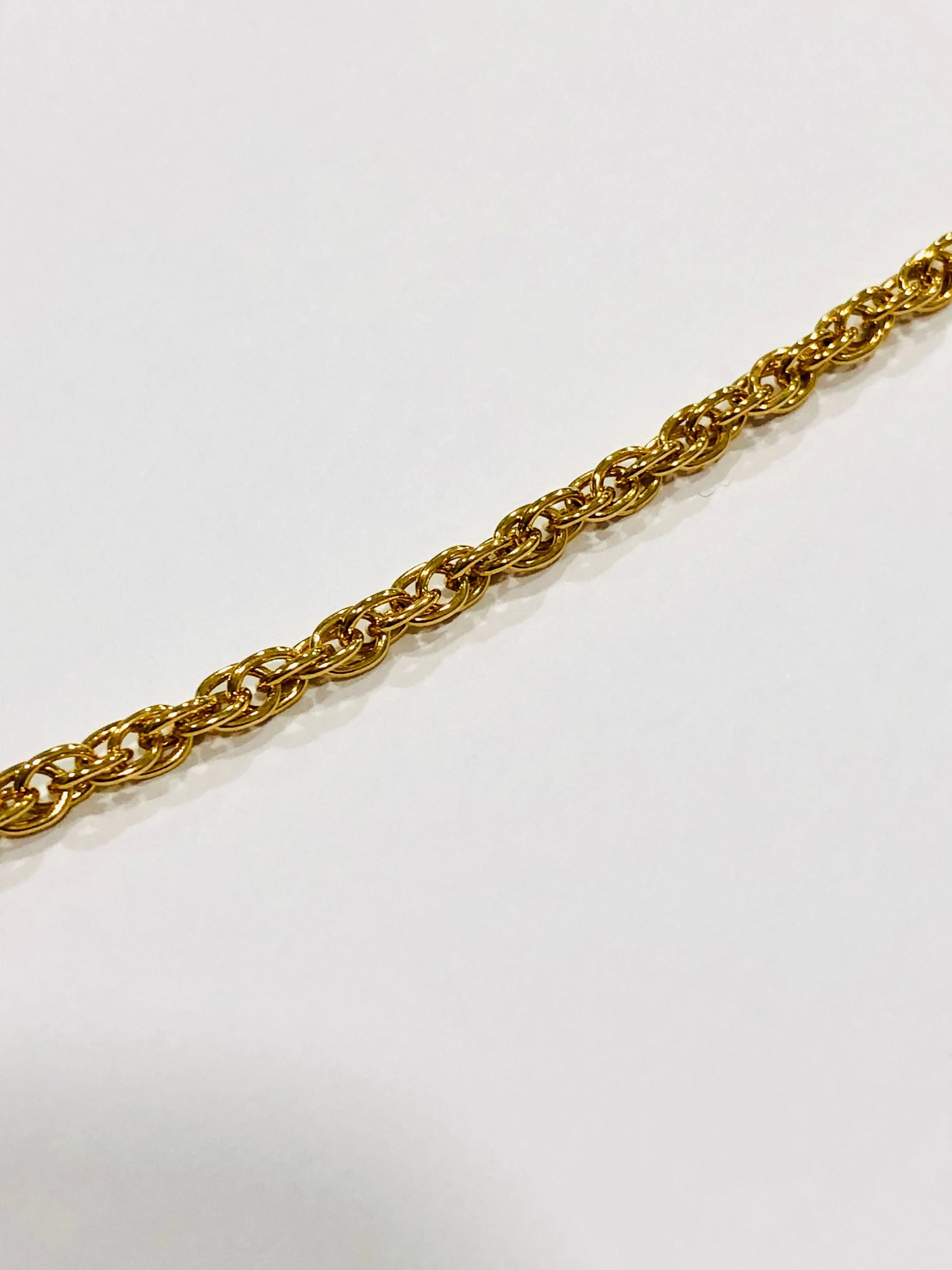 Vintage yellow gold necklace chain - Image 4