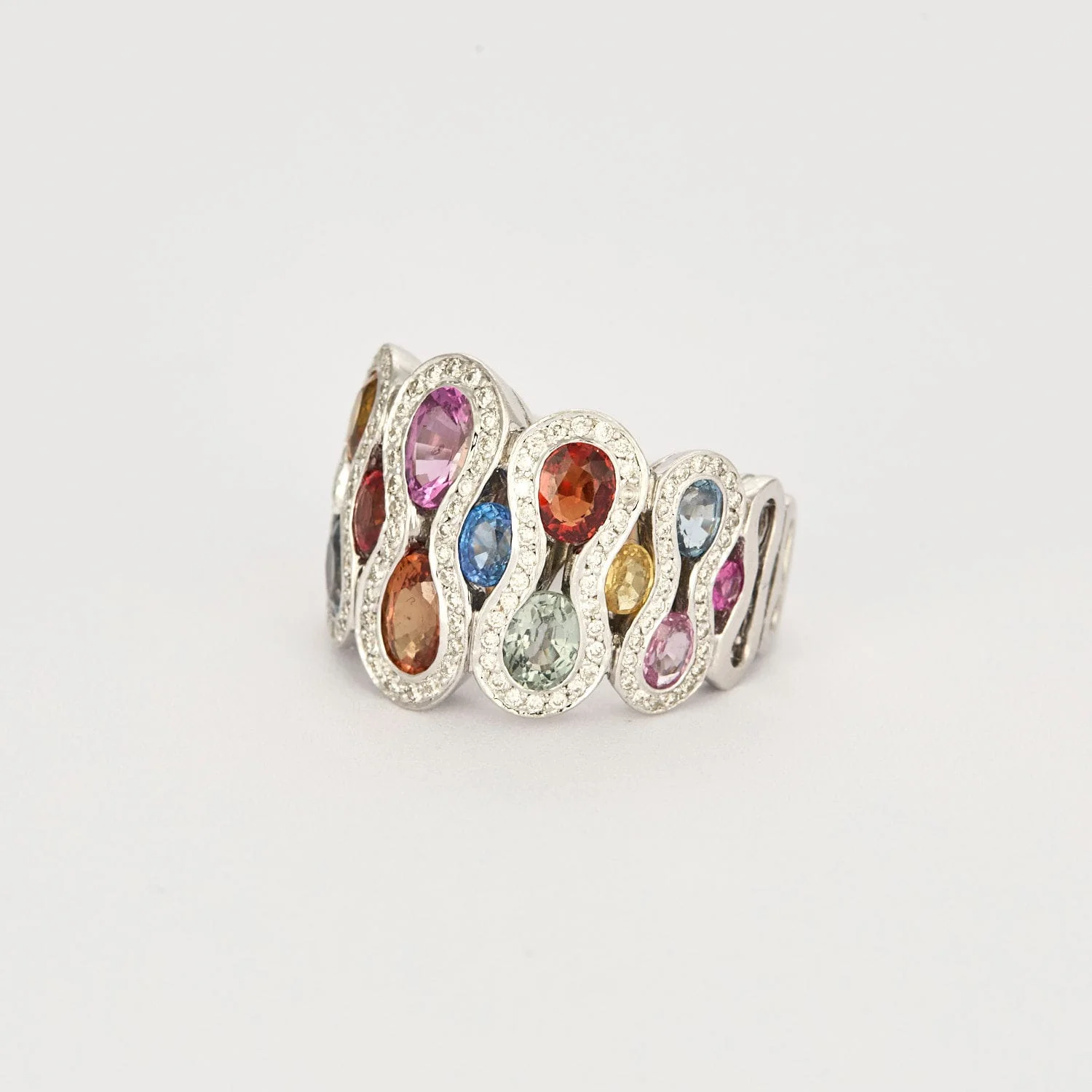 TUTTI FRUTTI white gold ring - Image 5