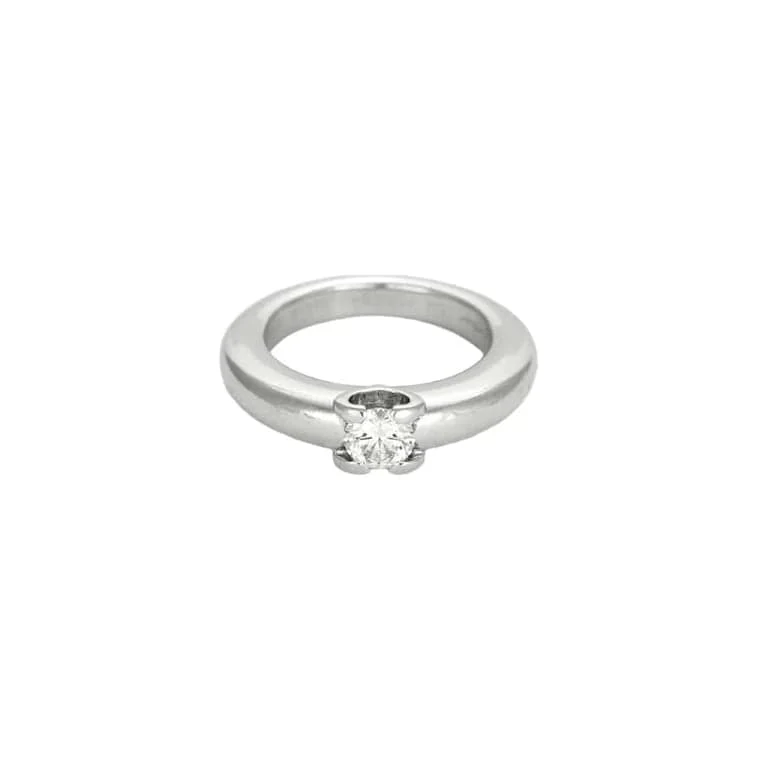 CARTIER - Ring Solitaire in white gold and diamond