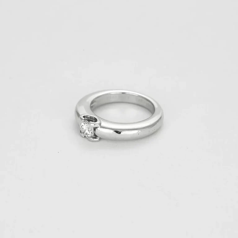 CARTIER - Ring Solitaire in white gold and diamond - Image 3