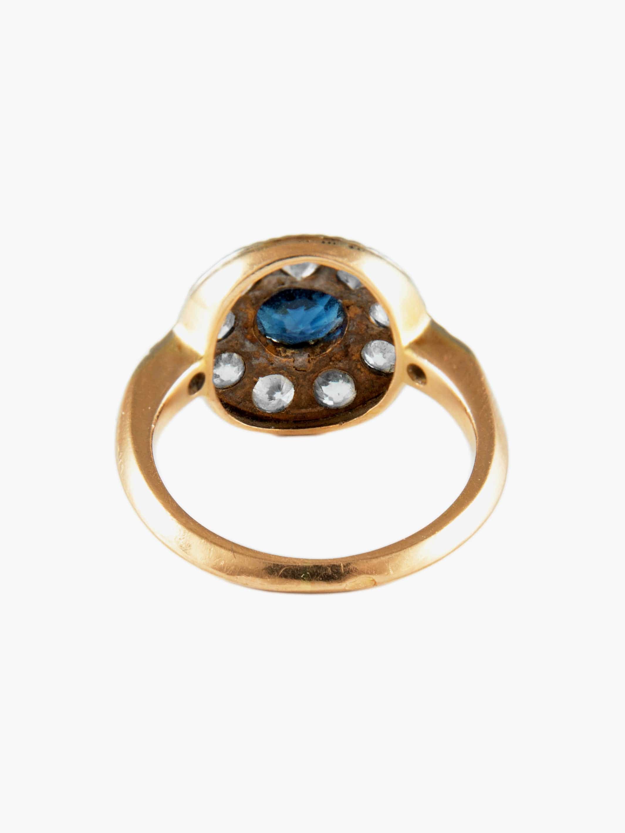 Pompadour Sapphire Diamond Ring - Image 5