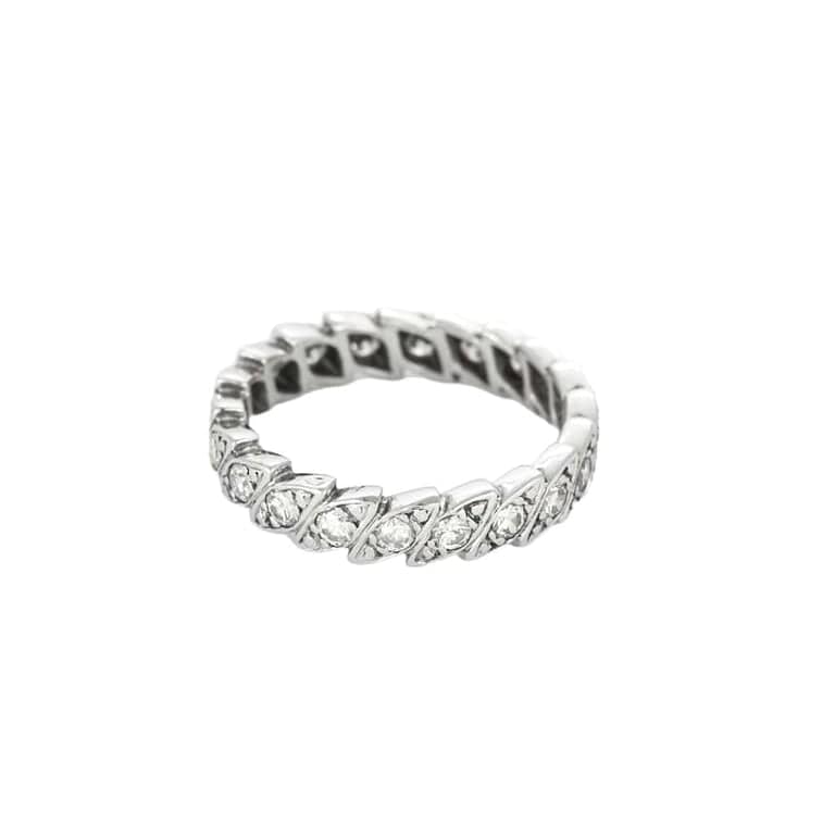 Wedding band White Gold Diamonds - Image 5