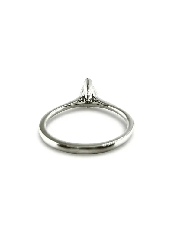 Solitaire ring platinum diamond 0.45 ct - Image 5