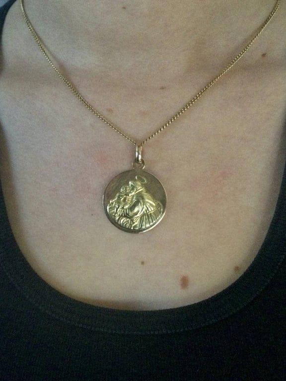 Pendant in yellow & pink gold - Image 2
