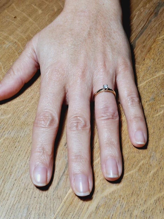 Solitaire Yellow Gold And Diamond  - Image 3