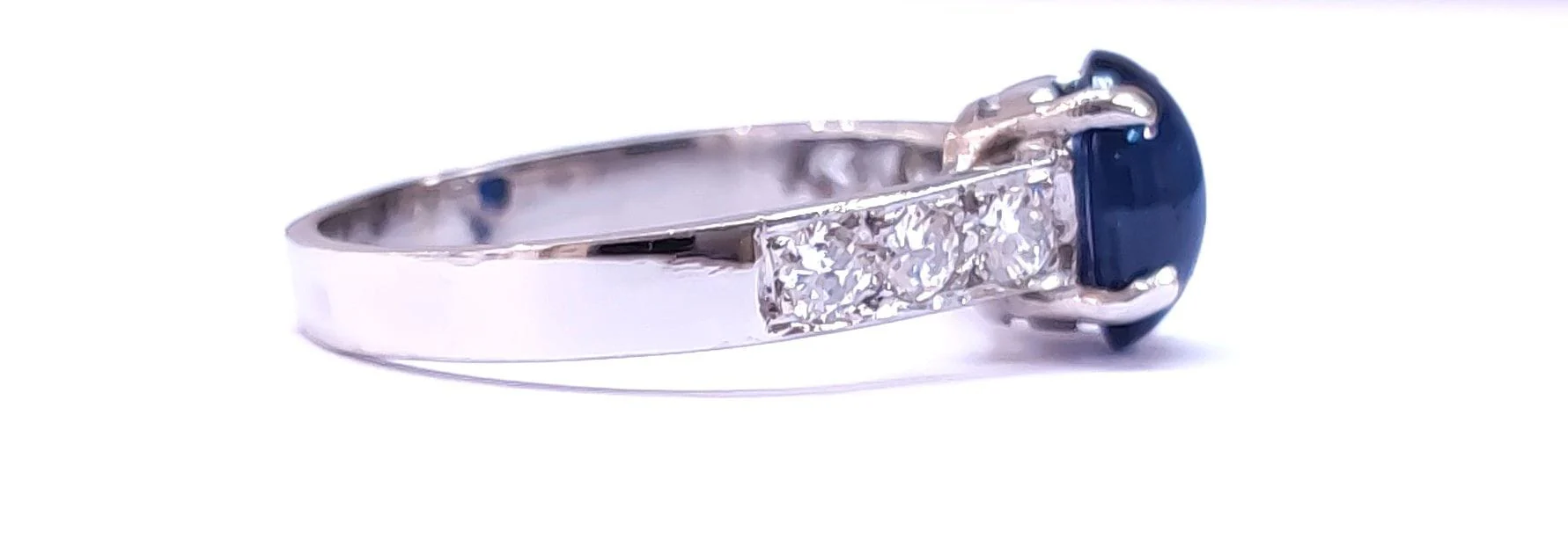 White gold sapphire ring - Image 6