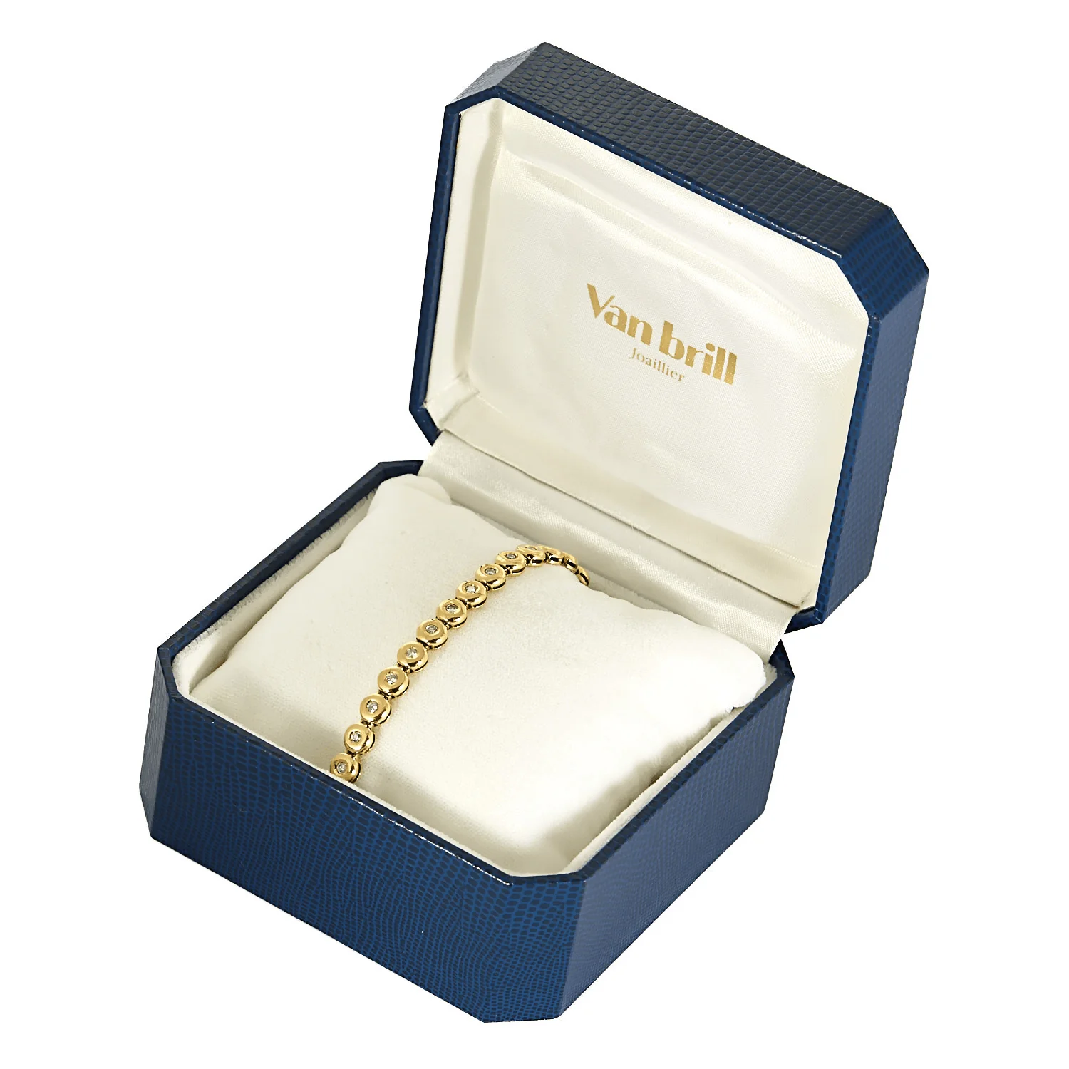 Yellow gold and diamond bracelet  - Image 3