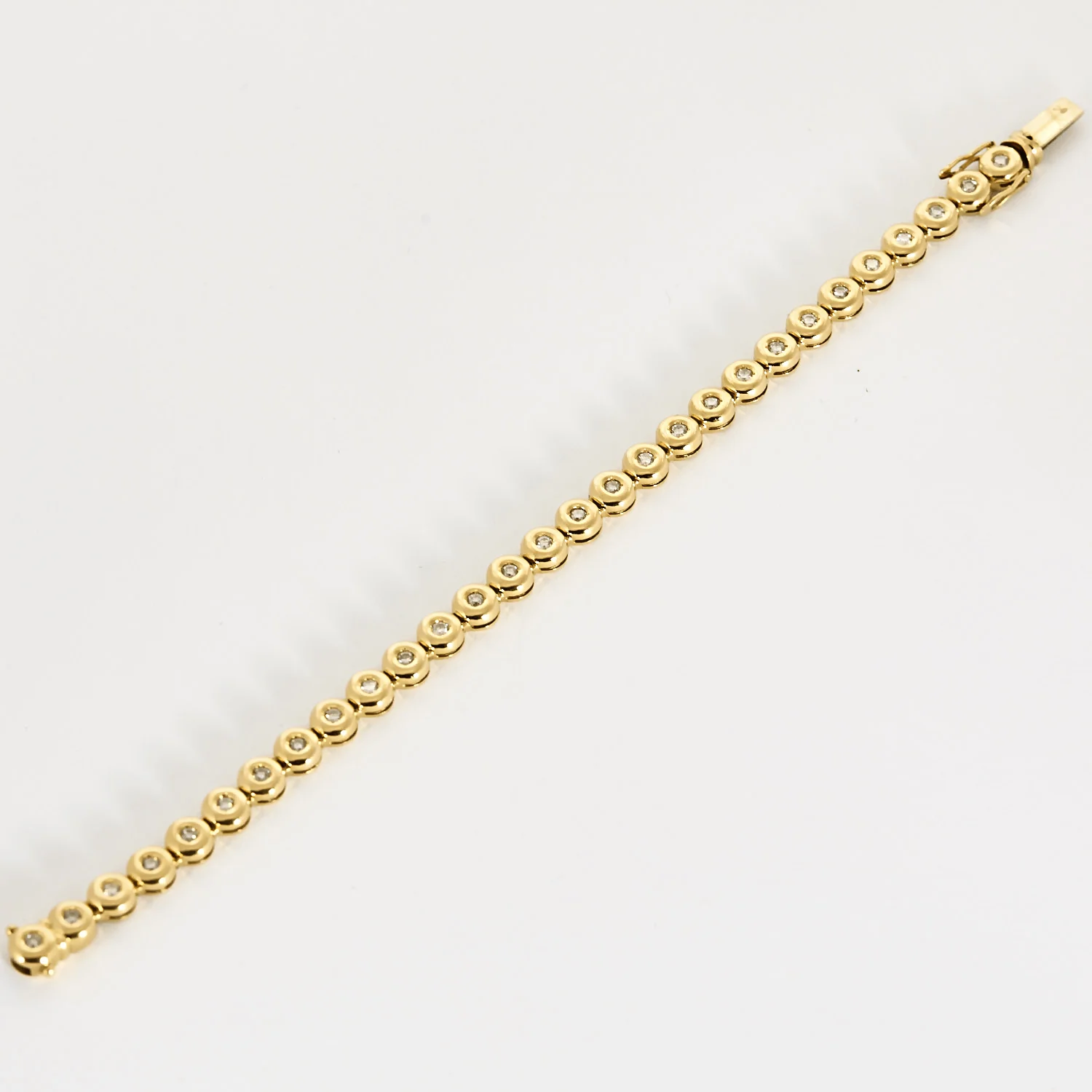 Yellow gold and diamond bracelet  - Image 4