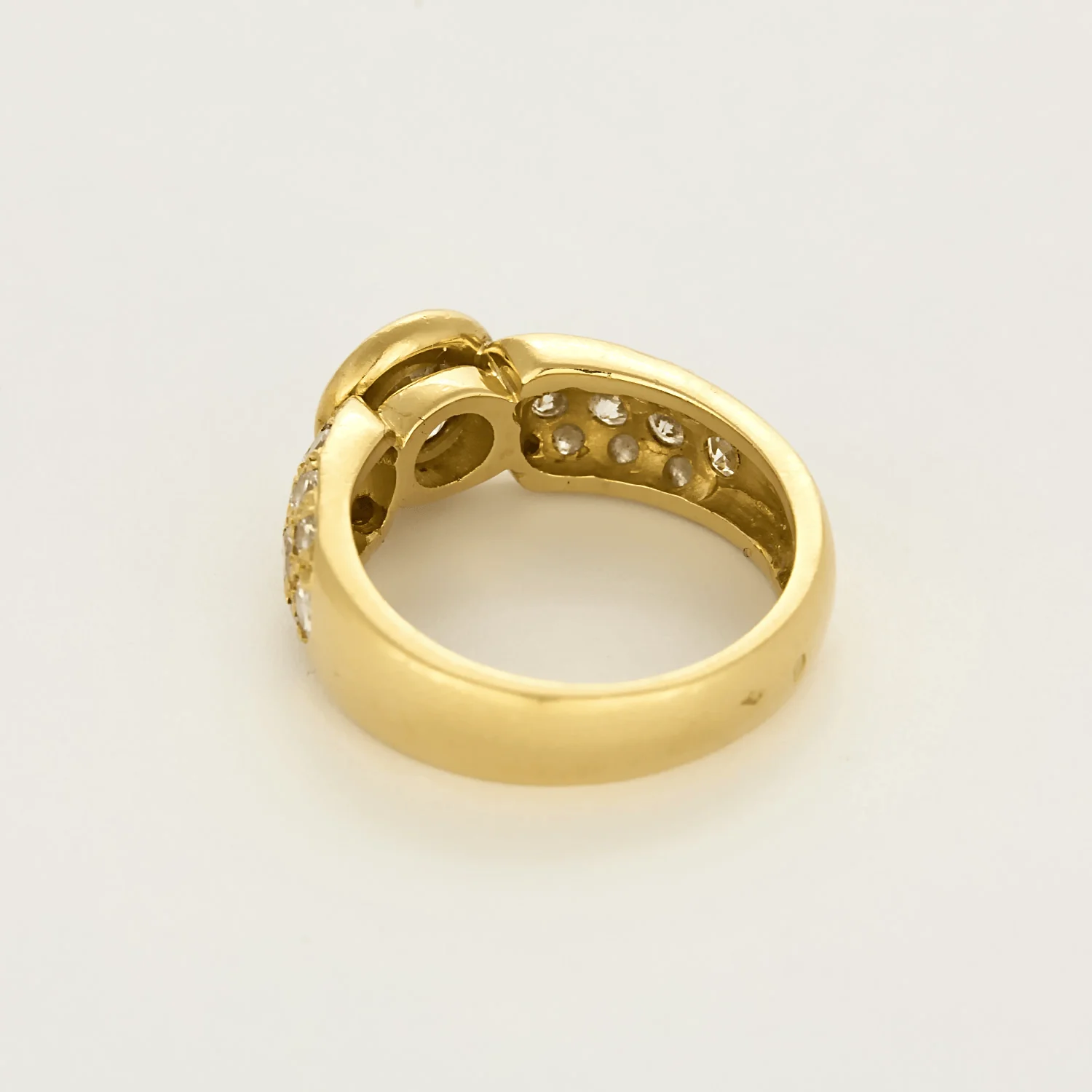 Yellow gold and diamond ring - Image 5