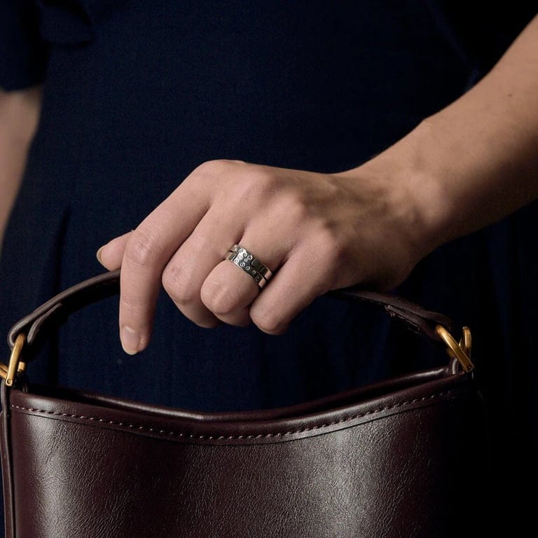 DINH VAN - SEVENTIES ring white gold diamonds  - Image 2