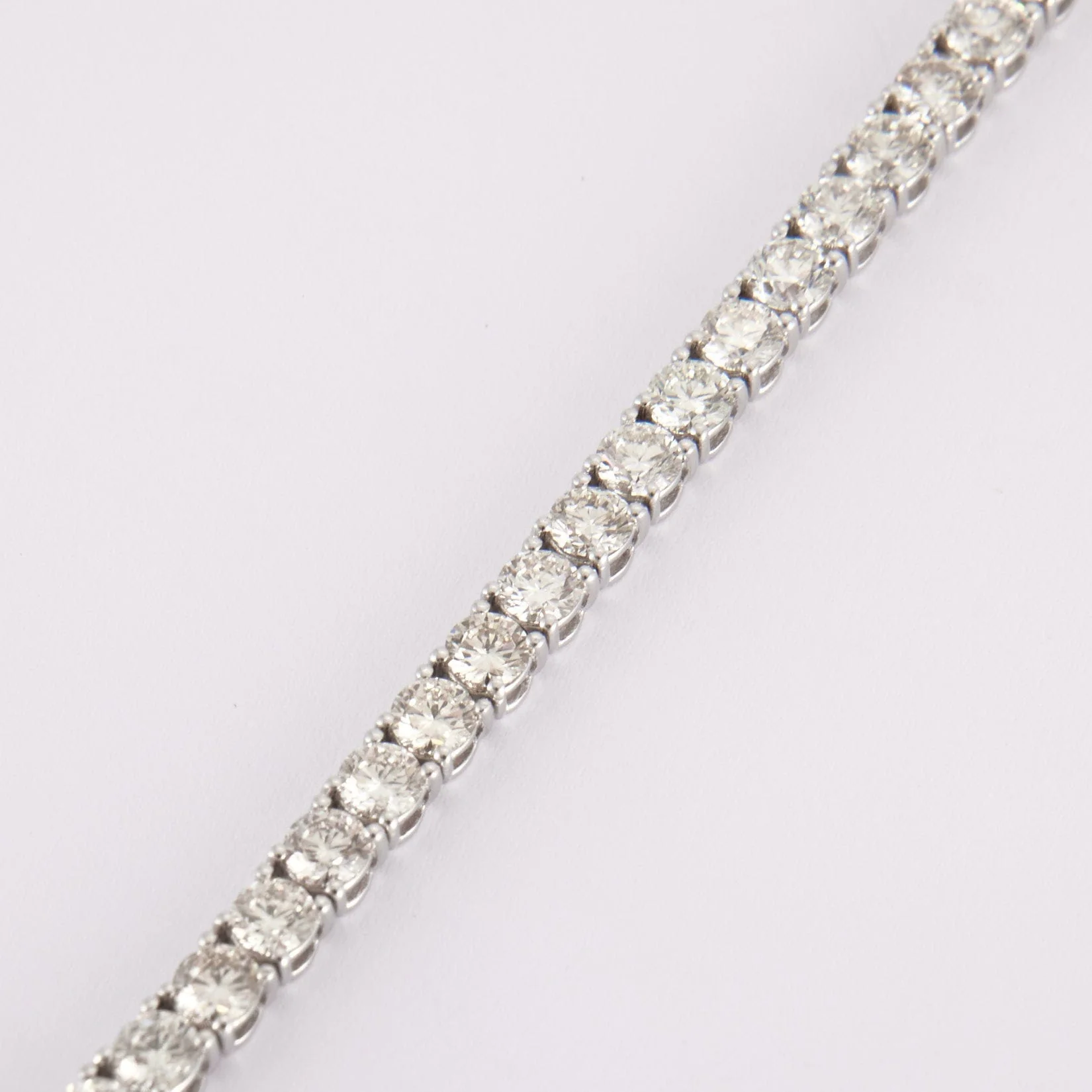 White gold bracelet, river diamonds - Image 3