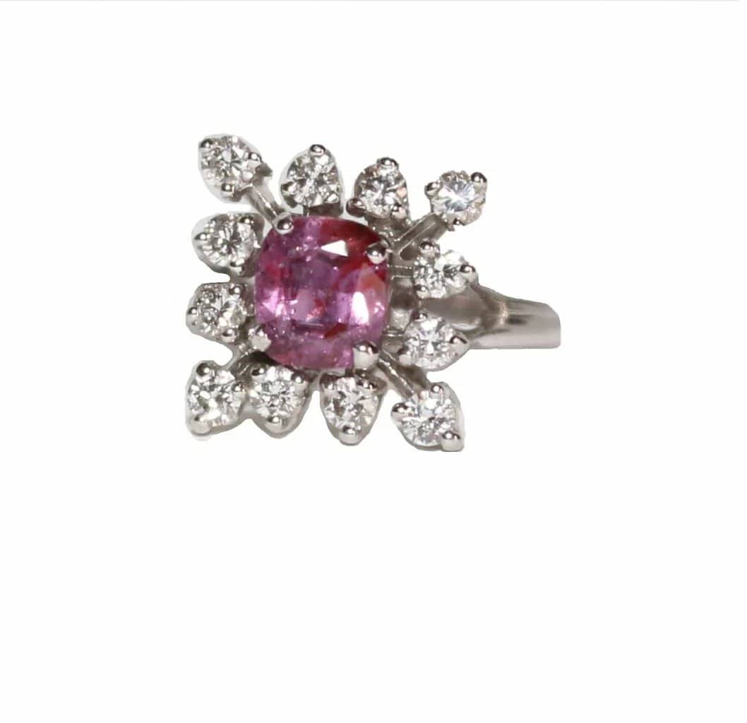 Natural ruby ring