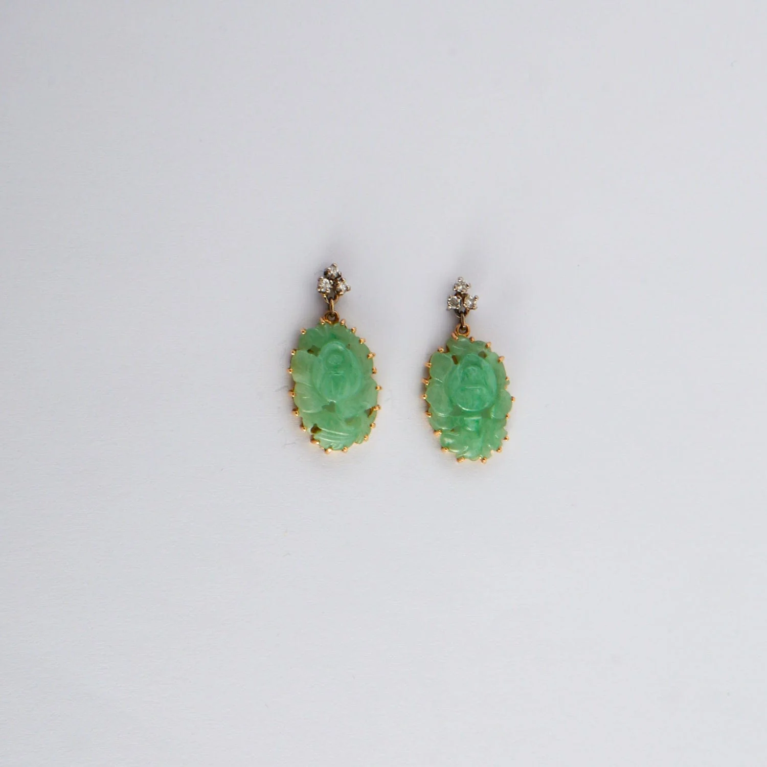 Jade Diamond Earrings - Image 10