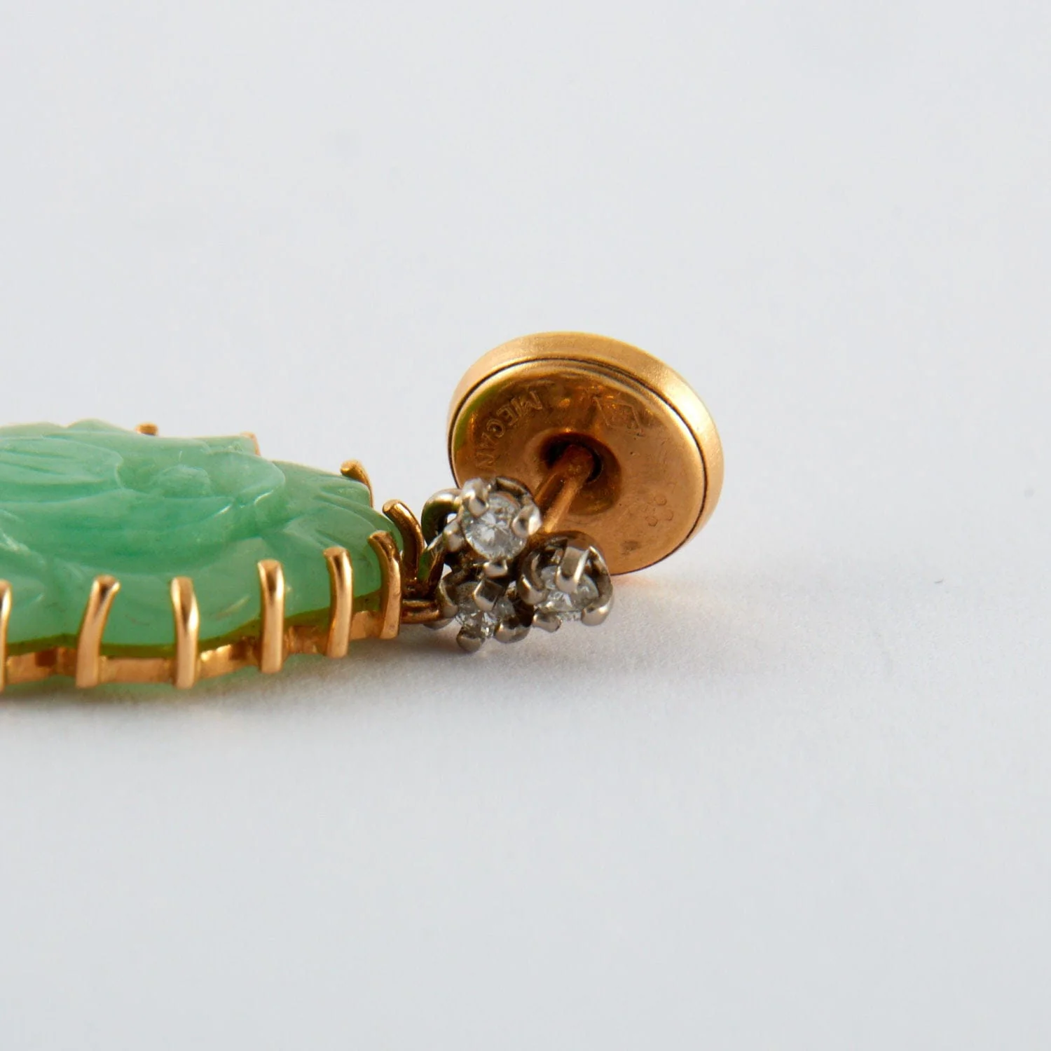 Jade Diamond Earrings - Image 5