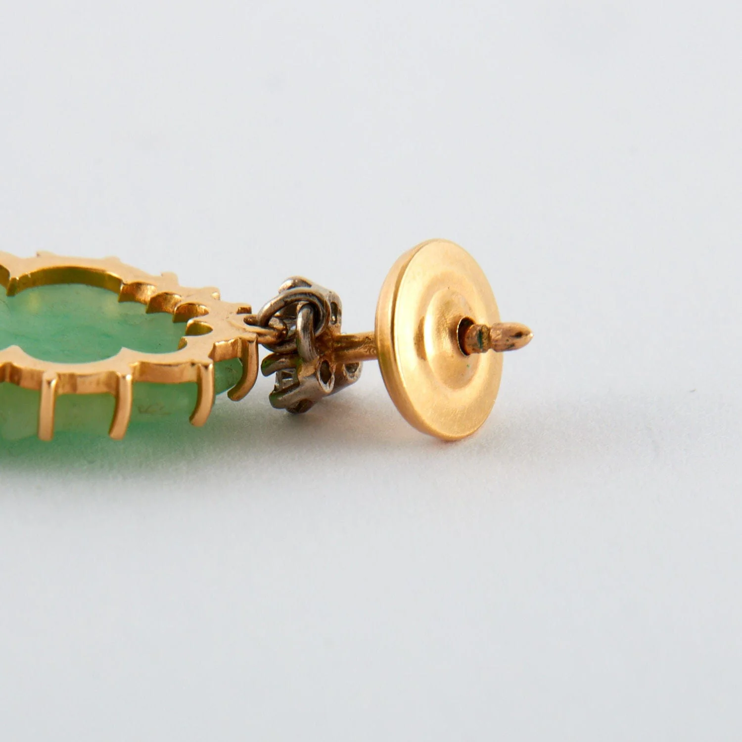 Jade Diamond Earrings - Image 7
