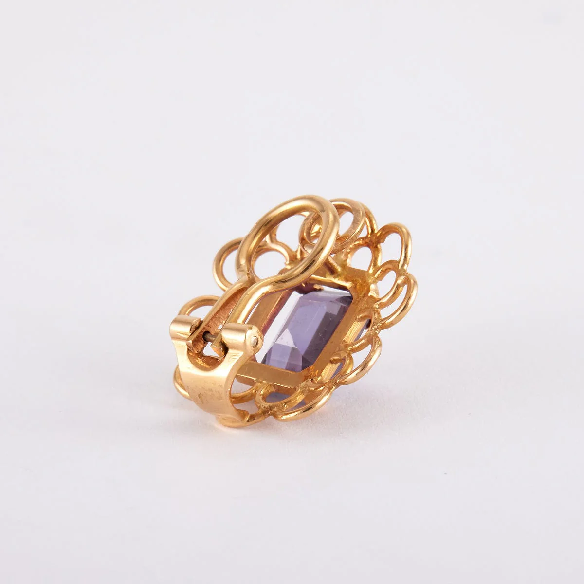 Amethyst ear clips - Image 6