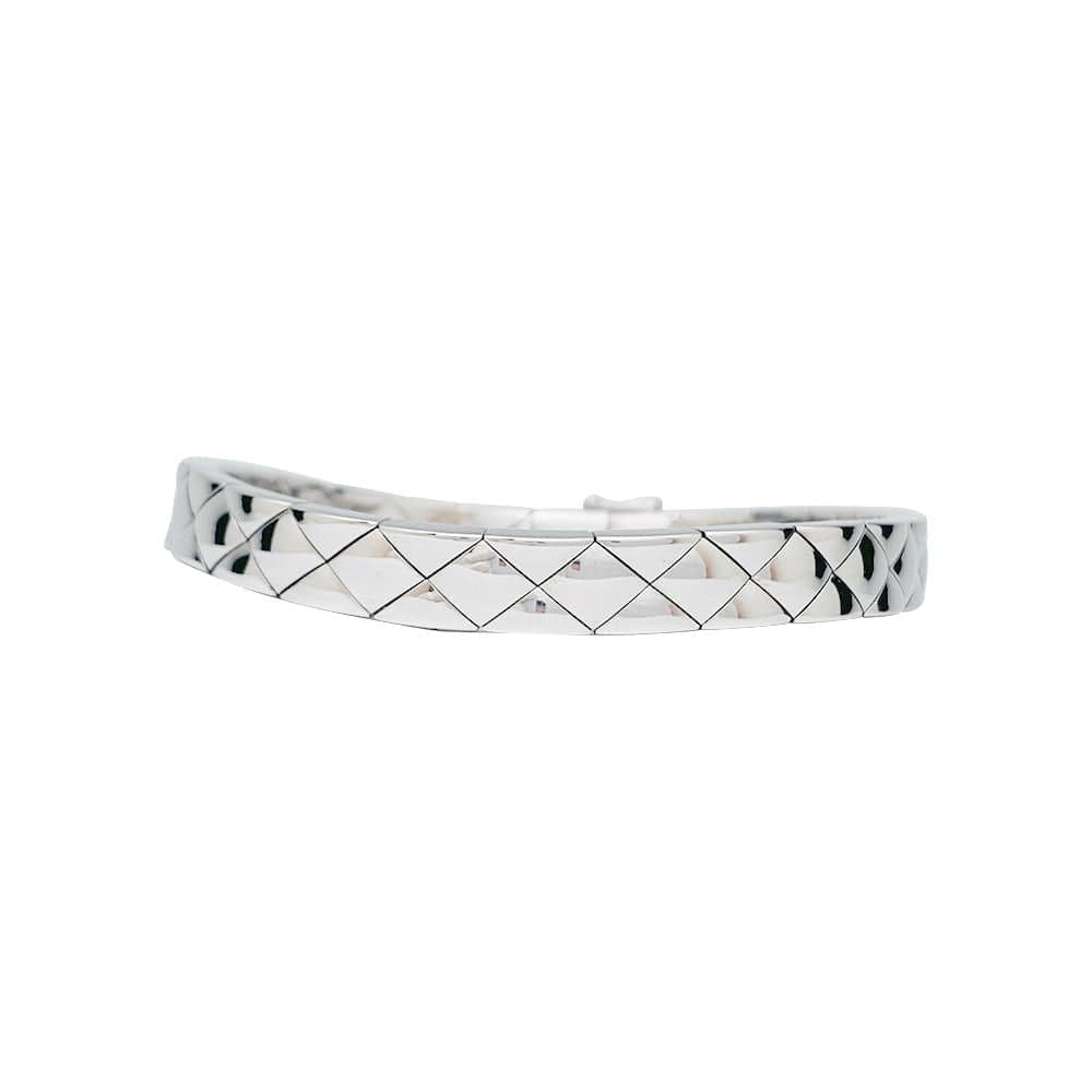 Bracelet Chanel, “Quilted”, white gold. - Image 2