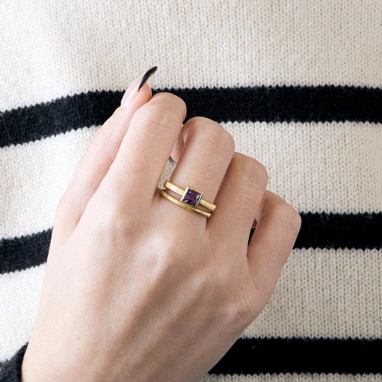 AMETHYST DOUBLE RING - Image 2