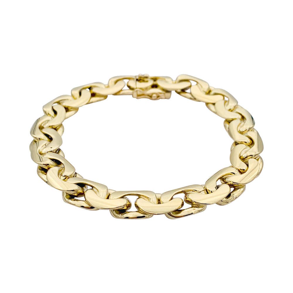 “Bean” mesh bracelet, yellow gold