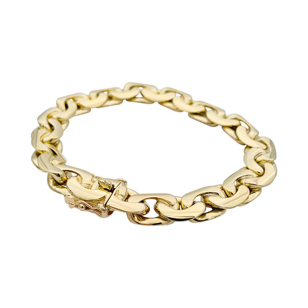 “Bean” mesh bracelet, yellow gold - Image 5