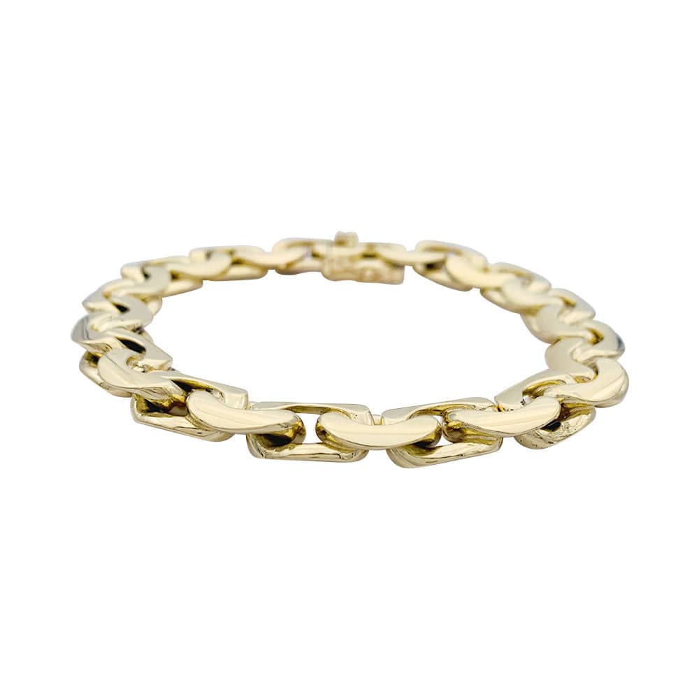 “Bean” mesh bracelet, yellow gold - Image 6