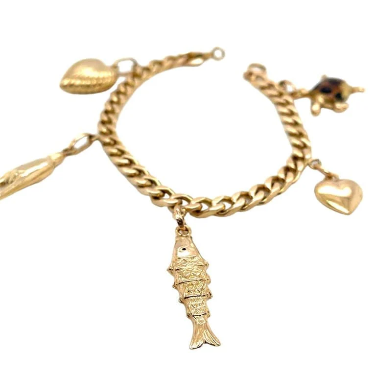 Yellow Gold Charm Bracelet