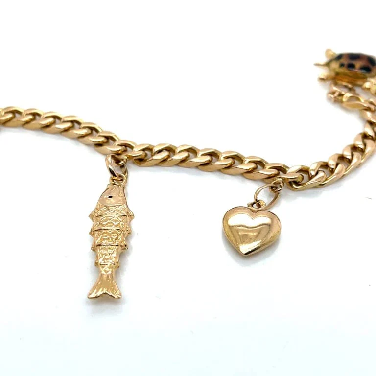Yellow Gold Charm Bracelet - Image 2