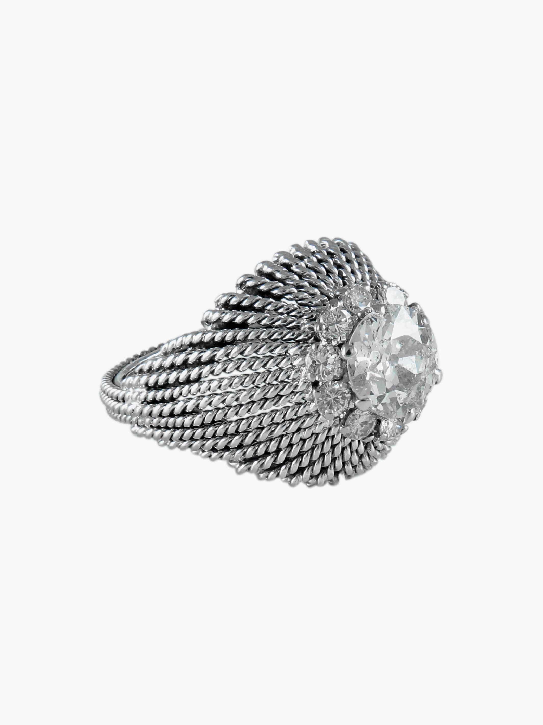 Diamond Fabric Ring - Image 7