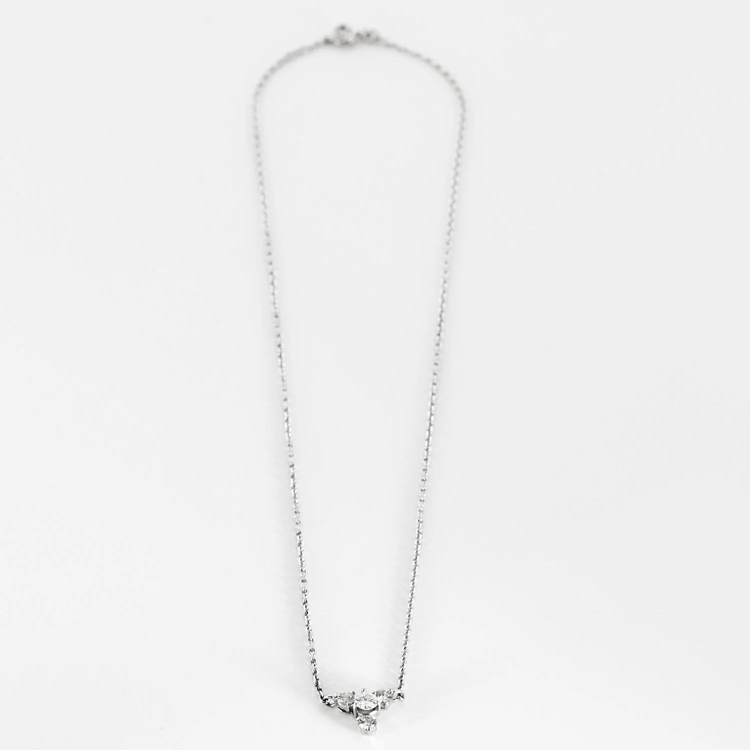 Necklace in grey gold and diamonds  - Image 3