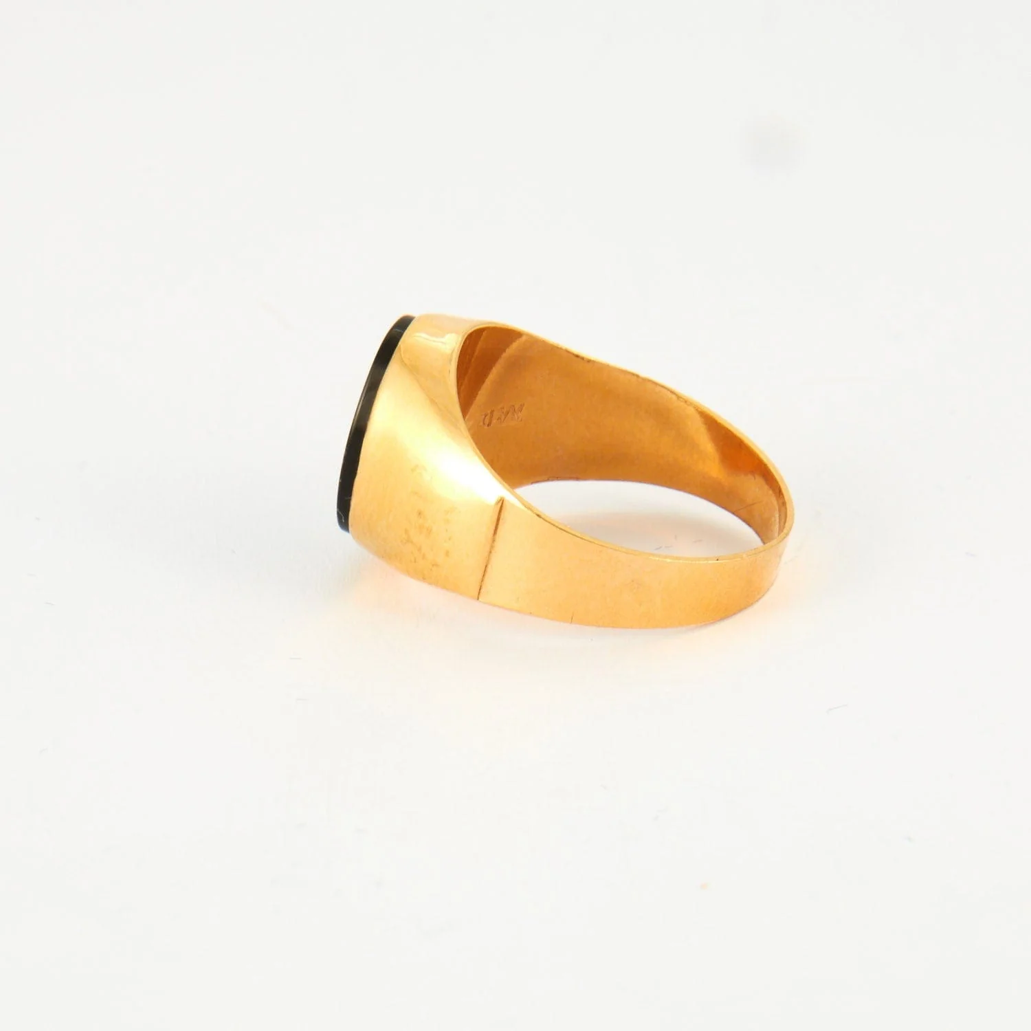 Yellow Gold Signet Ring - Image 2