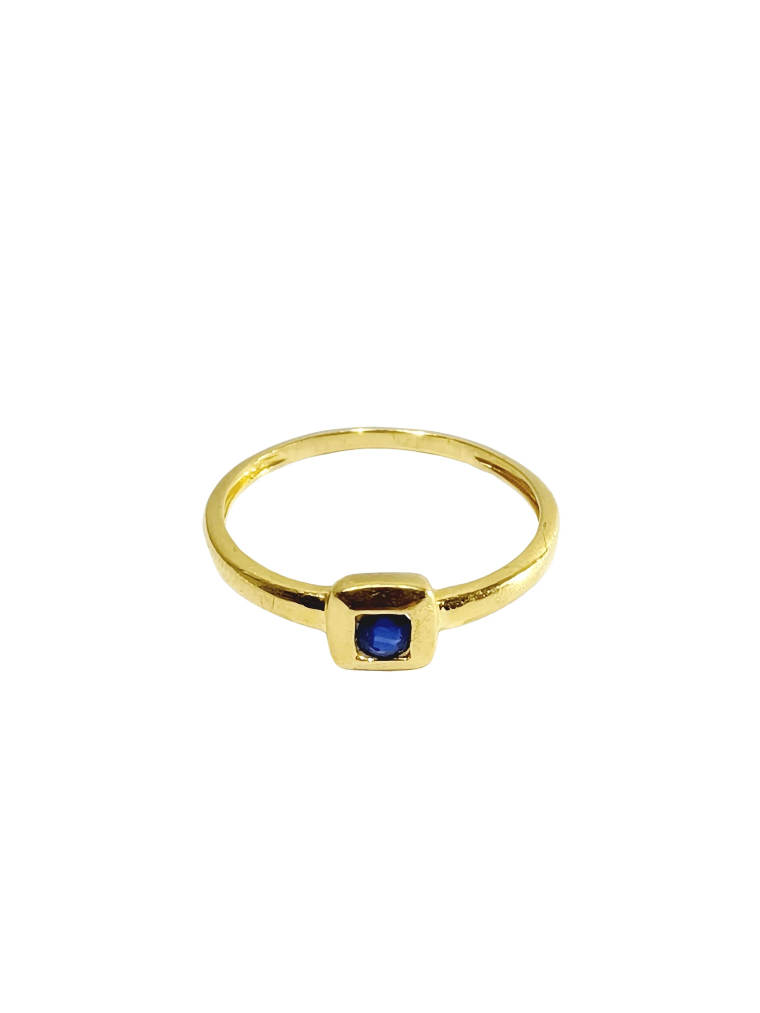 Yellow Gold Sapphire Ring