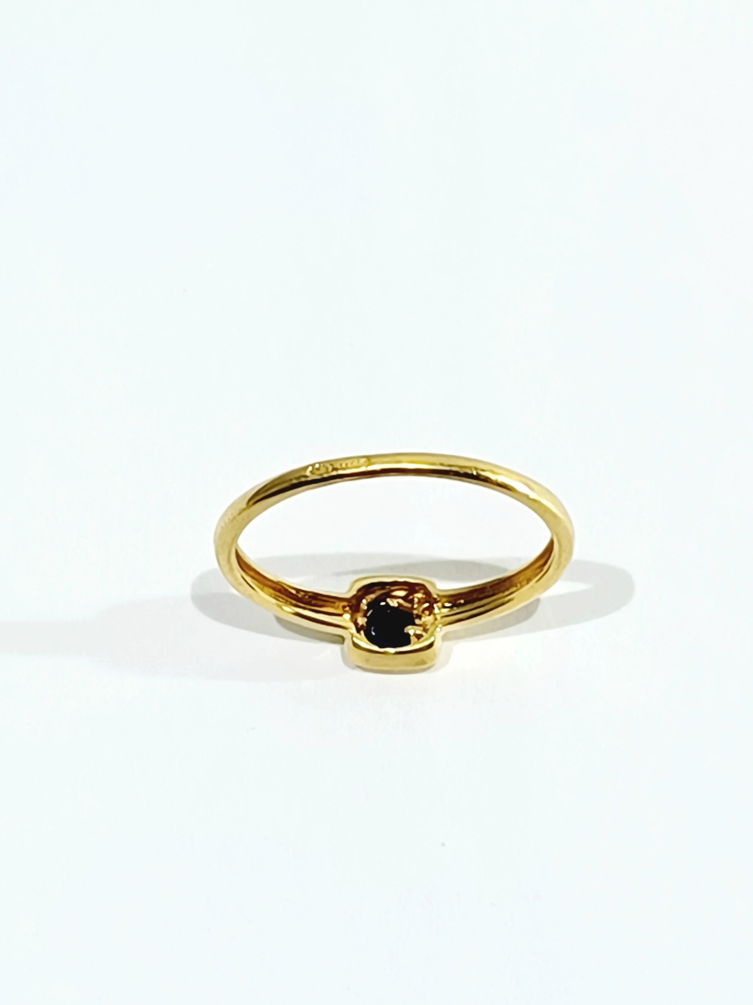 Yellow Gold Sapphire Ring - Image 12
