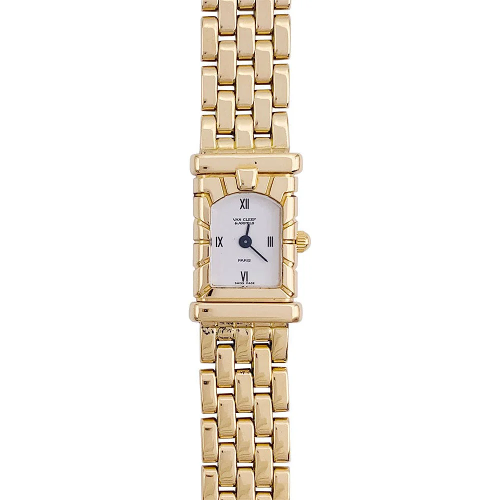 Van Cleef & Arpels watch, “Facade”, yellow gold.