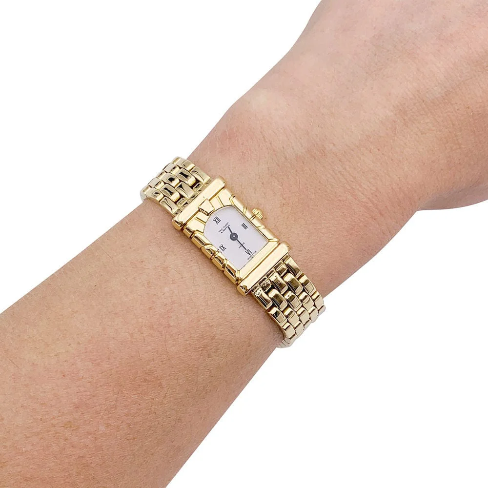 Van Cleef & Arpels watch, “Facade”, yellow gold. - Image 2