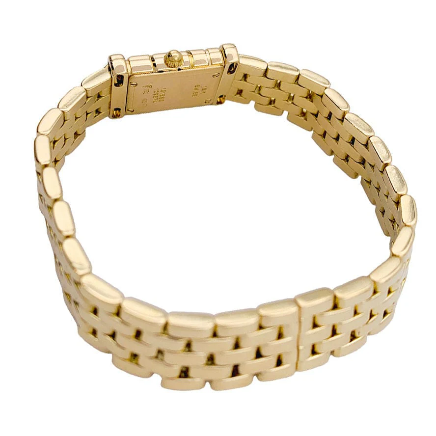 Van Cleef & Arpels watch, “Facade”, yellow gold. - Image 3