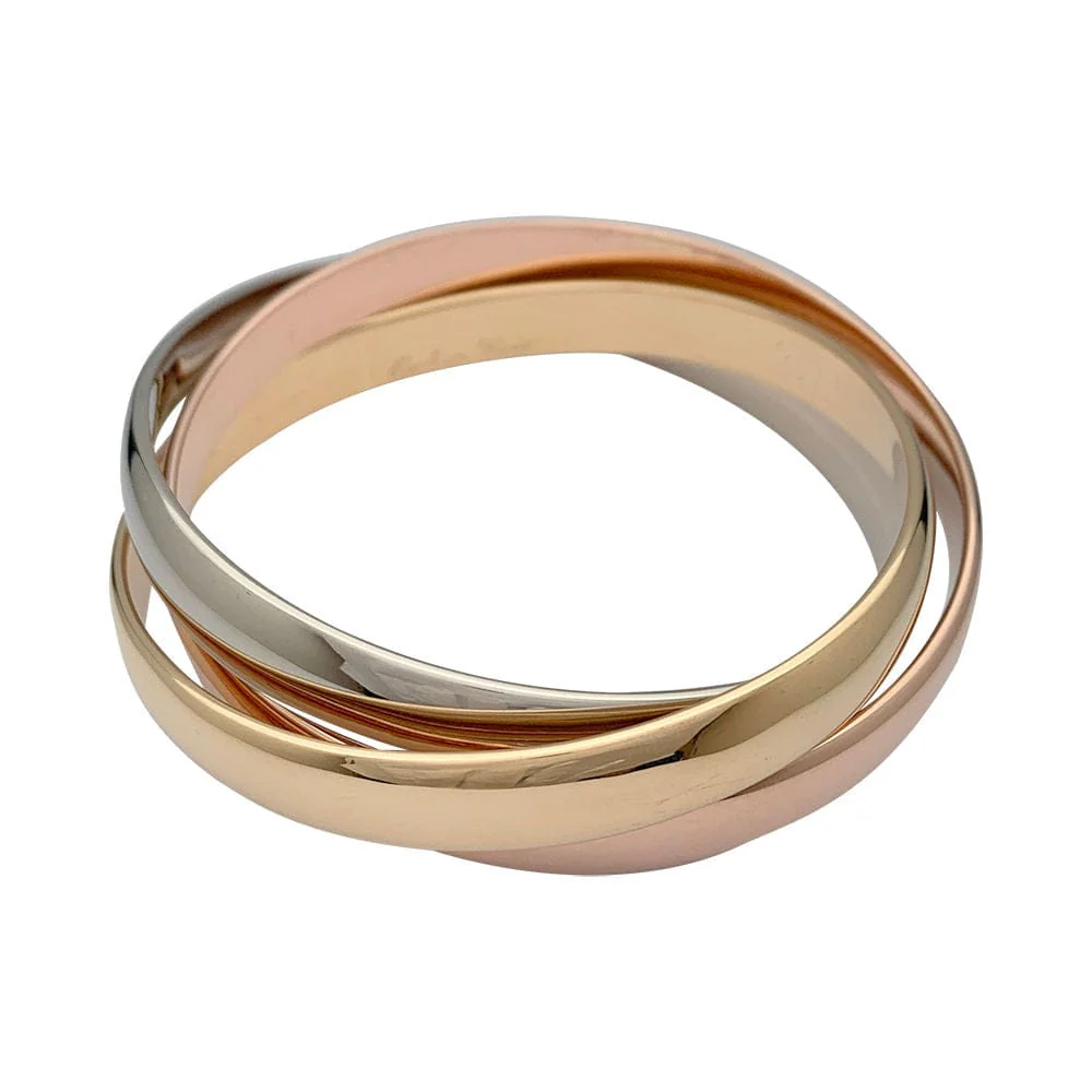 Bracelet Cartier, "Trinity", 3 tones of gold. - Image 3