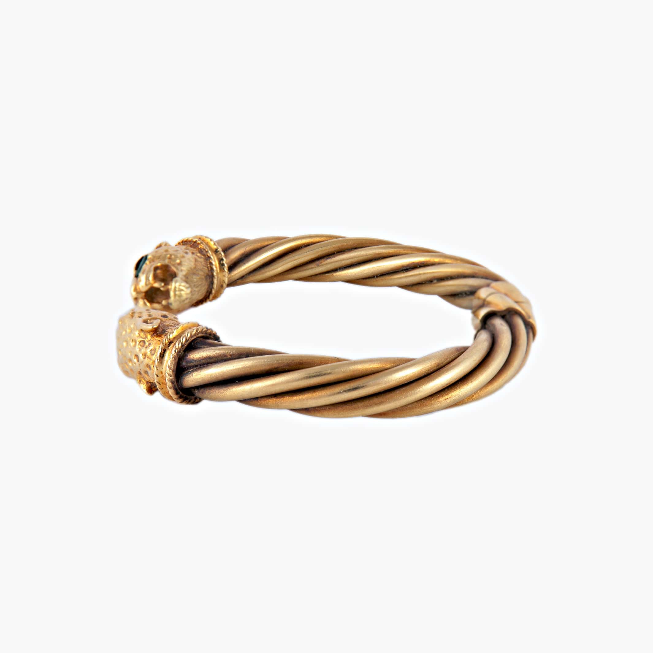 Twisted bangle with 2 panther heads - Image 6