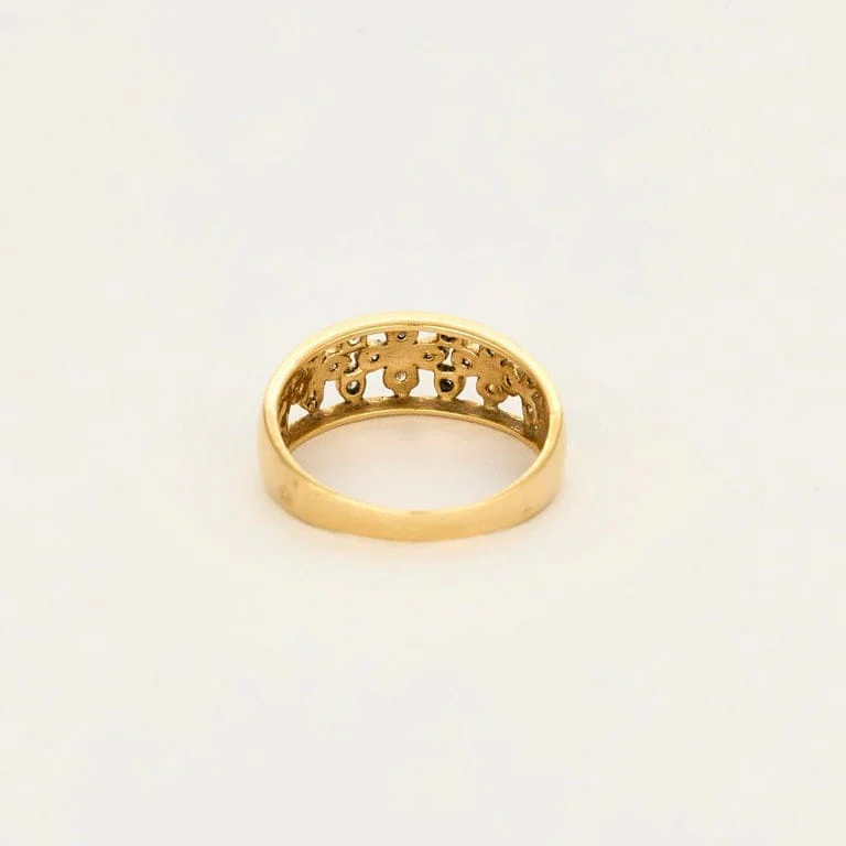 Yellow gold and diamond ring - Image 6