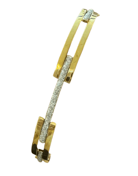 Two gold bracelet