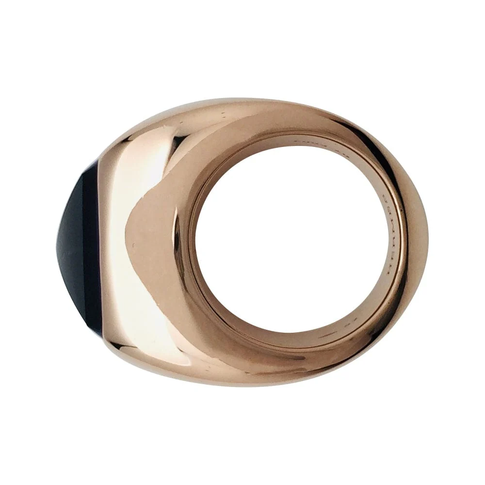 Hermès ring, "Tabula", pink gold, amethyst. - Image 6