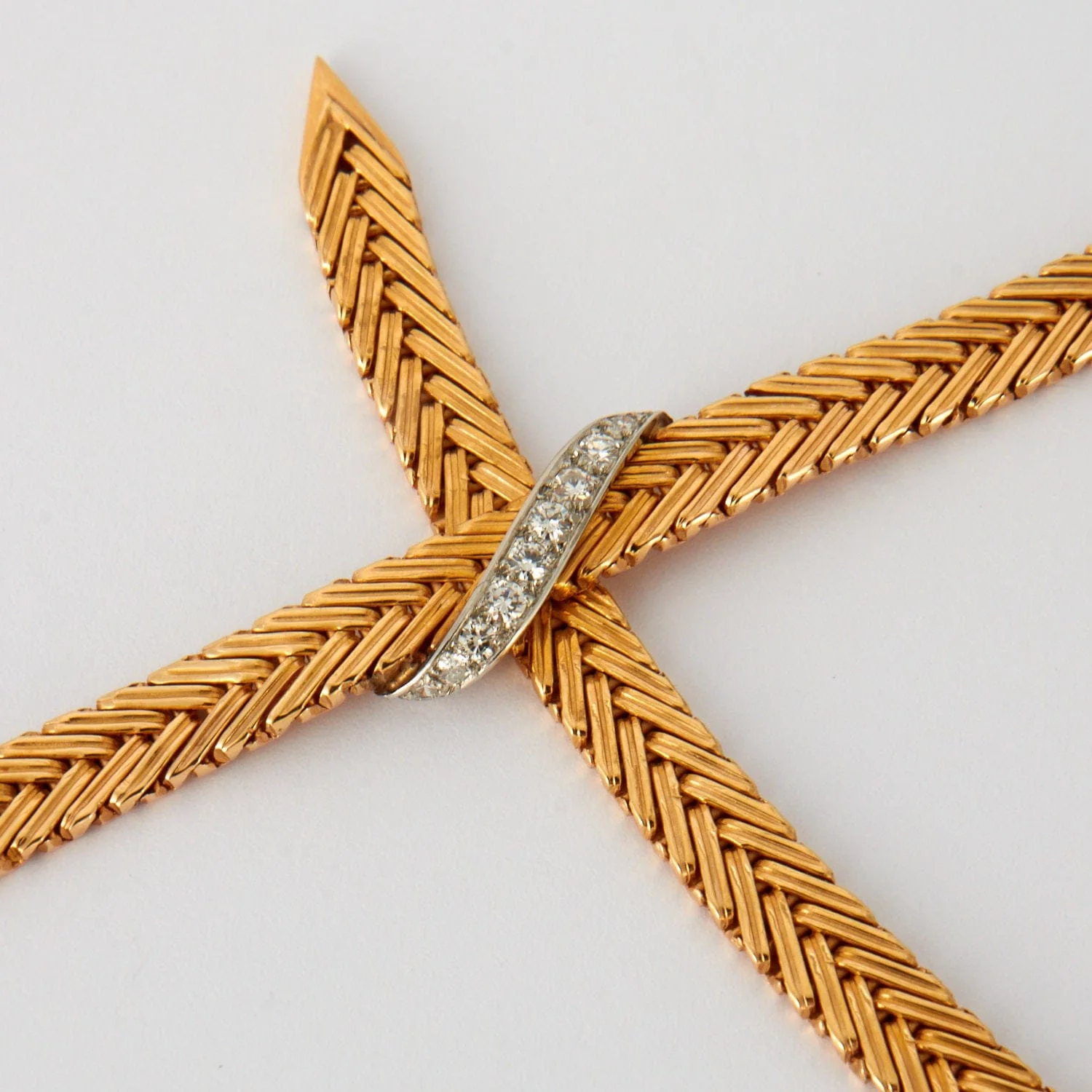 VINTAGE YELLOW GOLD NECKLACE - Image 2