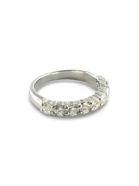 Half-wedding ring in gold and diamonds - Image 4