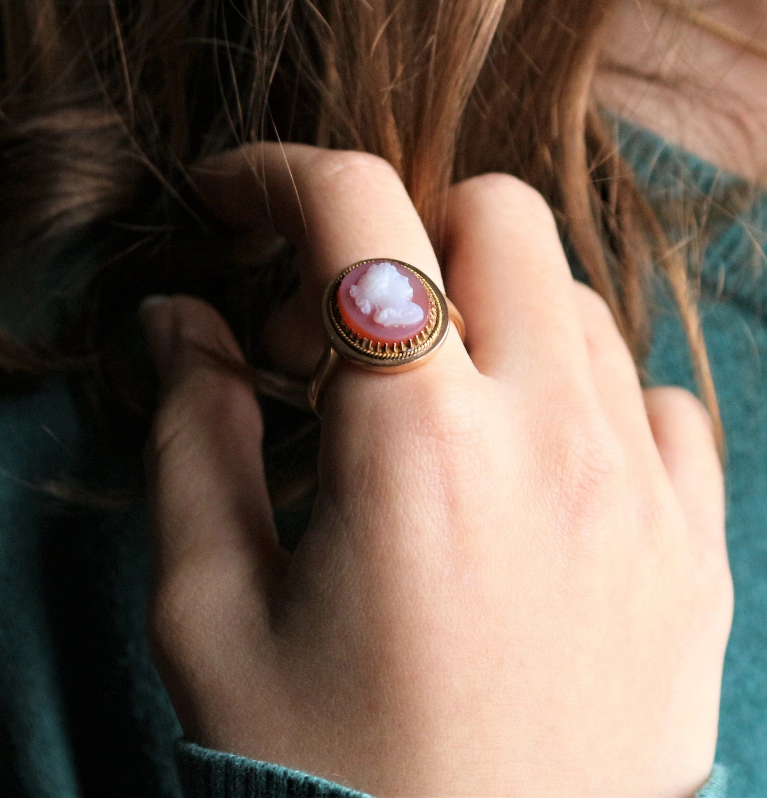 Ring cameo carnelian - Image 3