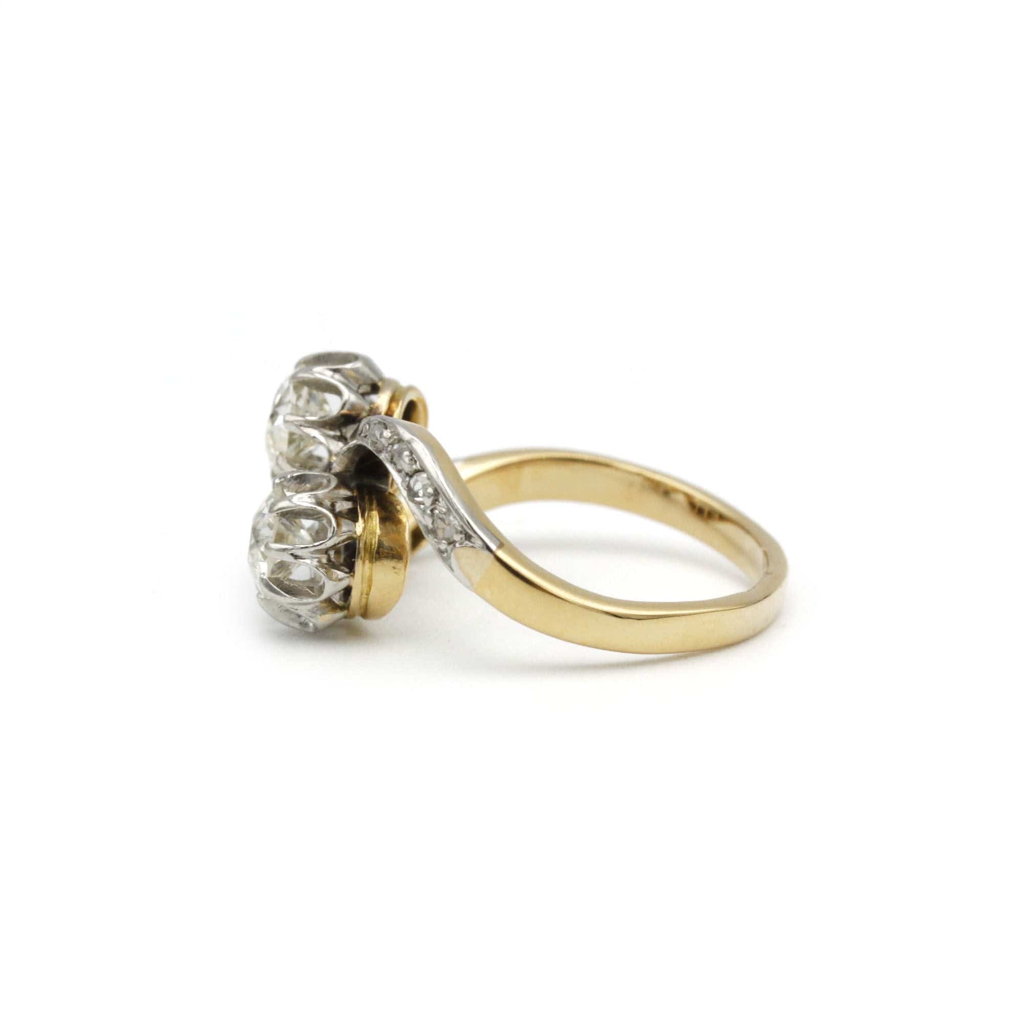 Ring - Gold, platinum & diamonds - Image 3