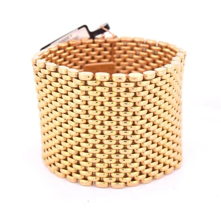 Bracciale - 18 kt yellow gold cuff bracelet 