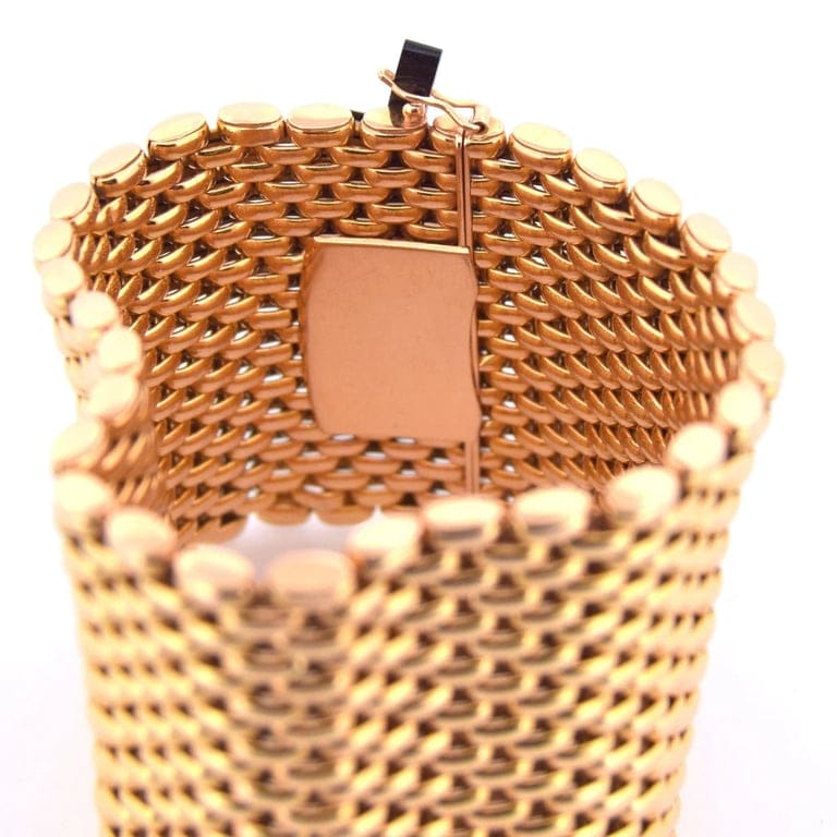 Bracciale - 18 kt yellow gold cuff bracelet  - Image 5