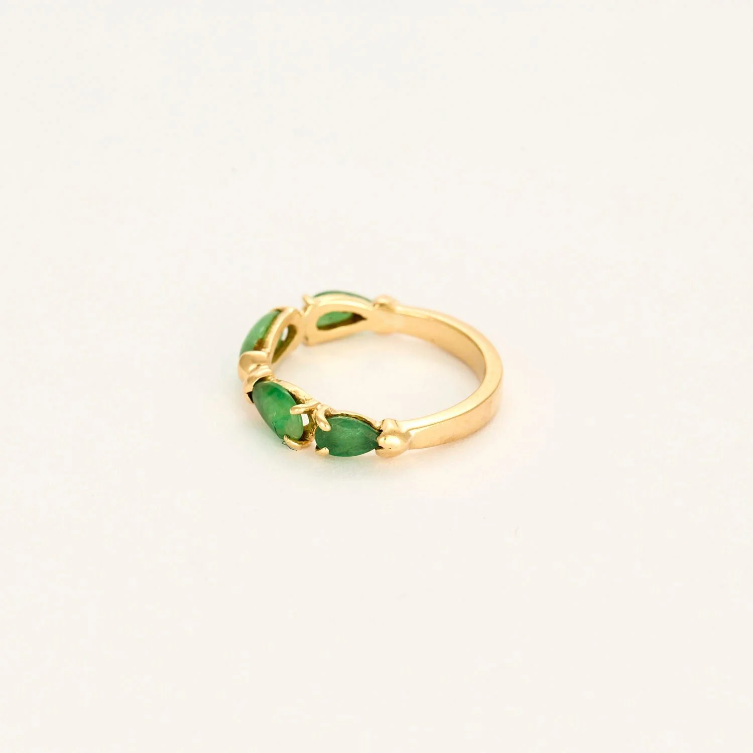 Emerald, smaragdite and opal ring - Image 3